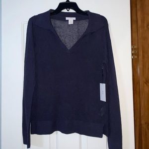 NEW Halston Linen Top/Sweater Size Medium NWT